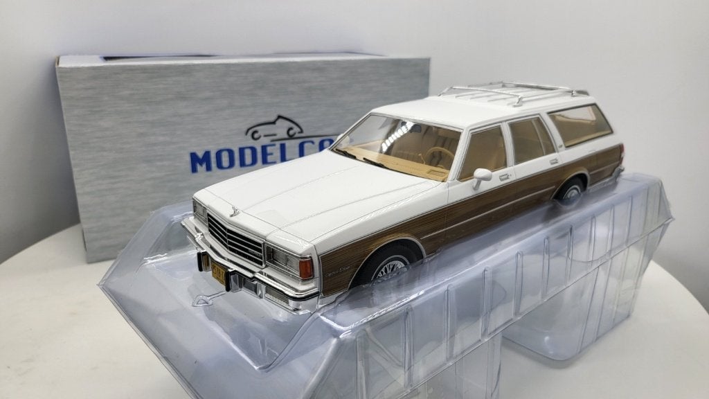 Chevrolet Caprice Estate Wagon Wit 1985 1:18, Overige merken, MCG, Auto, Nieuw