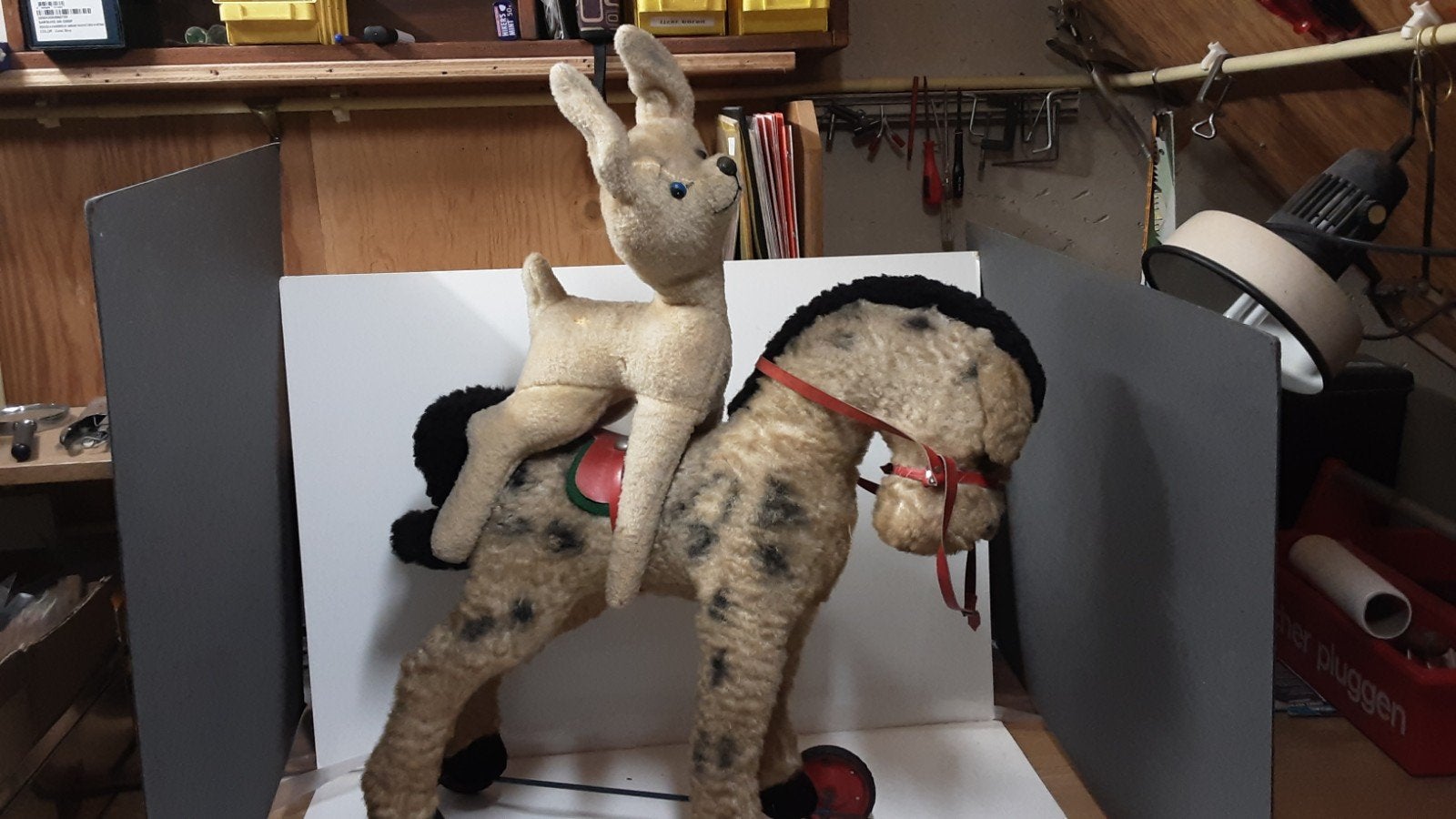 hertje (steiff) oud paardje jaren 30., Antiek en Kunst, Antiek | Speelgoed, Ophalen
