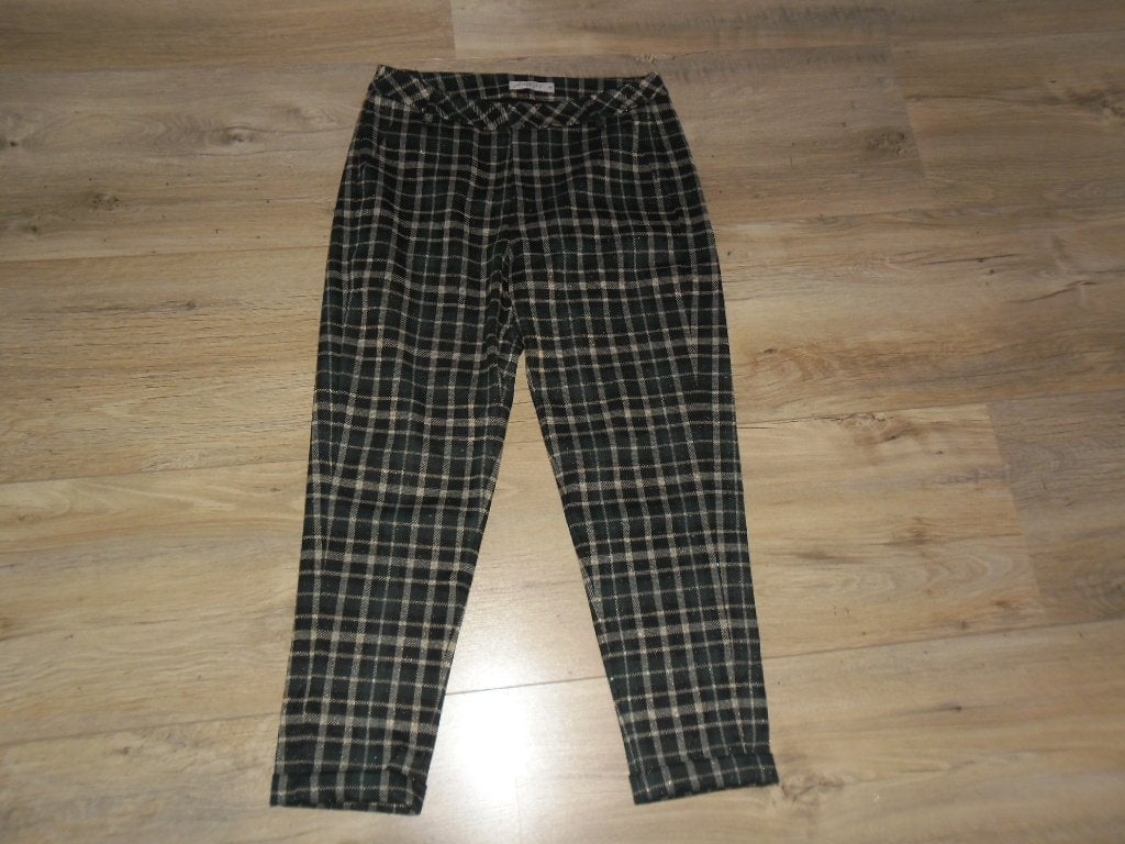 Summum Woman Luxury Jersey Groen Geruite Broek Maat M NIEUW, Maat 38/40 (M), Summum Woman, Nieuw, Ophalen of Verzenden