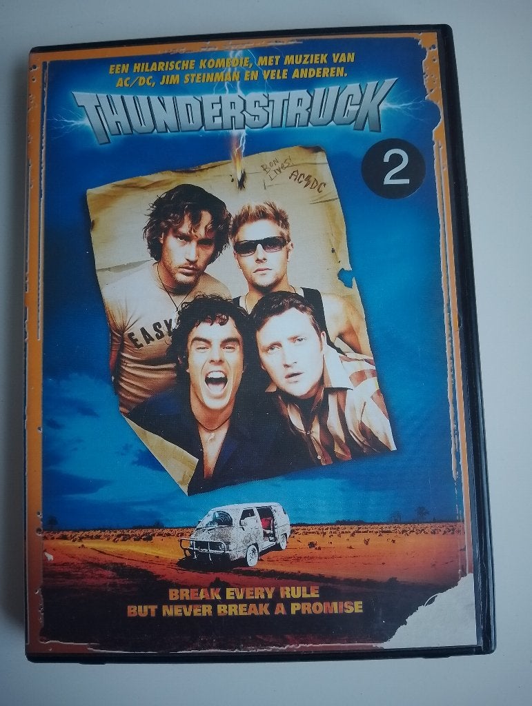 Thunderstruck DVD - Actiekomedie met AC/DC muziek, Cd's en Dvd's, Alle leeftijden, Ophalen of Verzenden, Zo goed als nieuw
