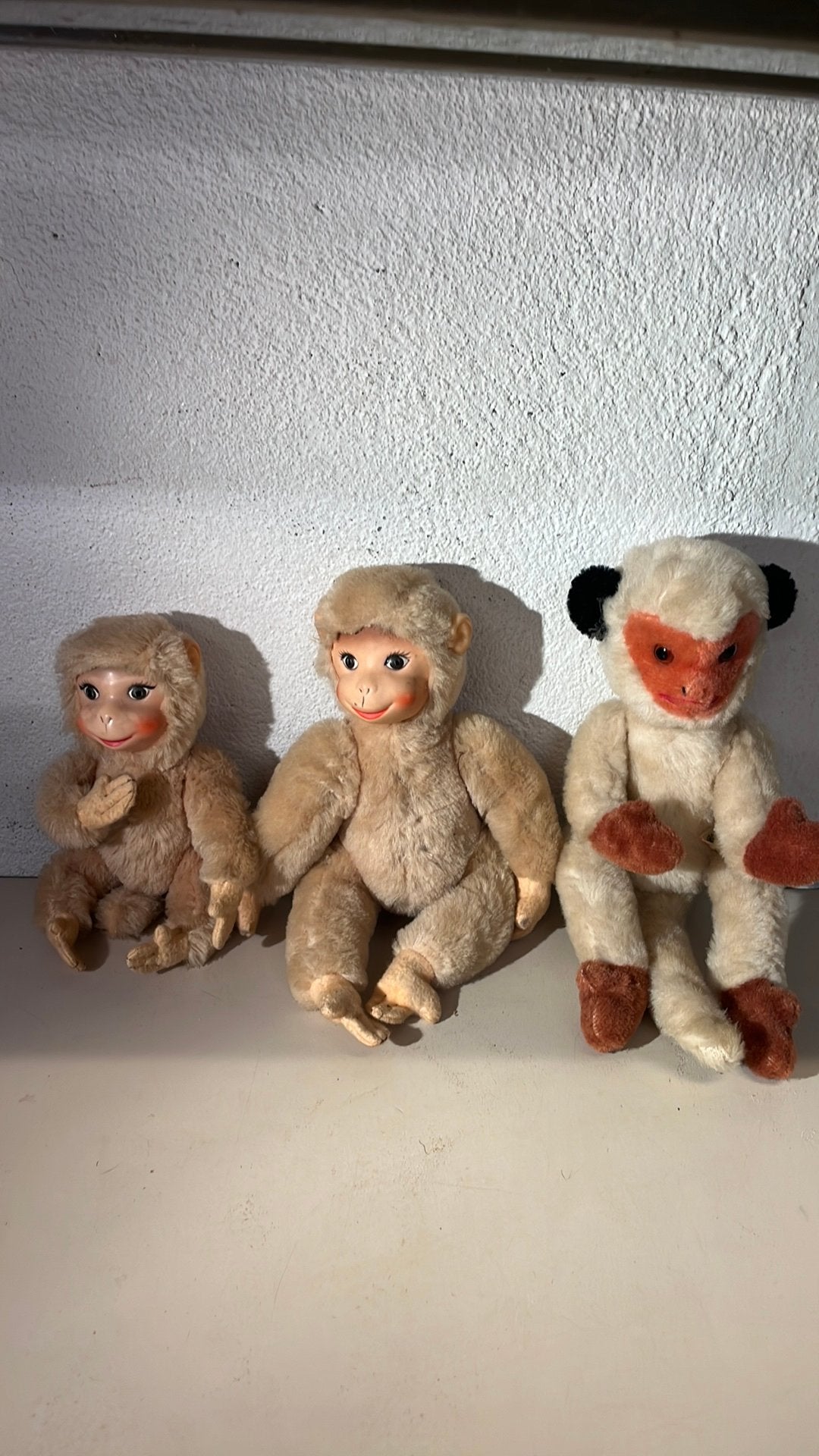Antique German Schuco White Monkey’s Mohair 1955 Rubber Face, Verzamelen, Beren en Cherished Teddies, Ophalen of Verzenden, Zo goed als nieuw