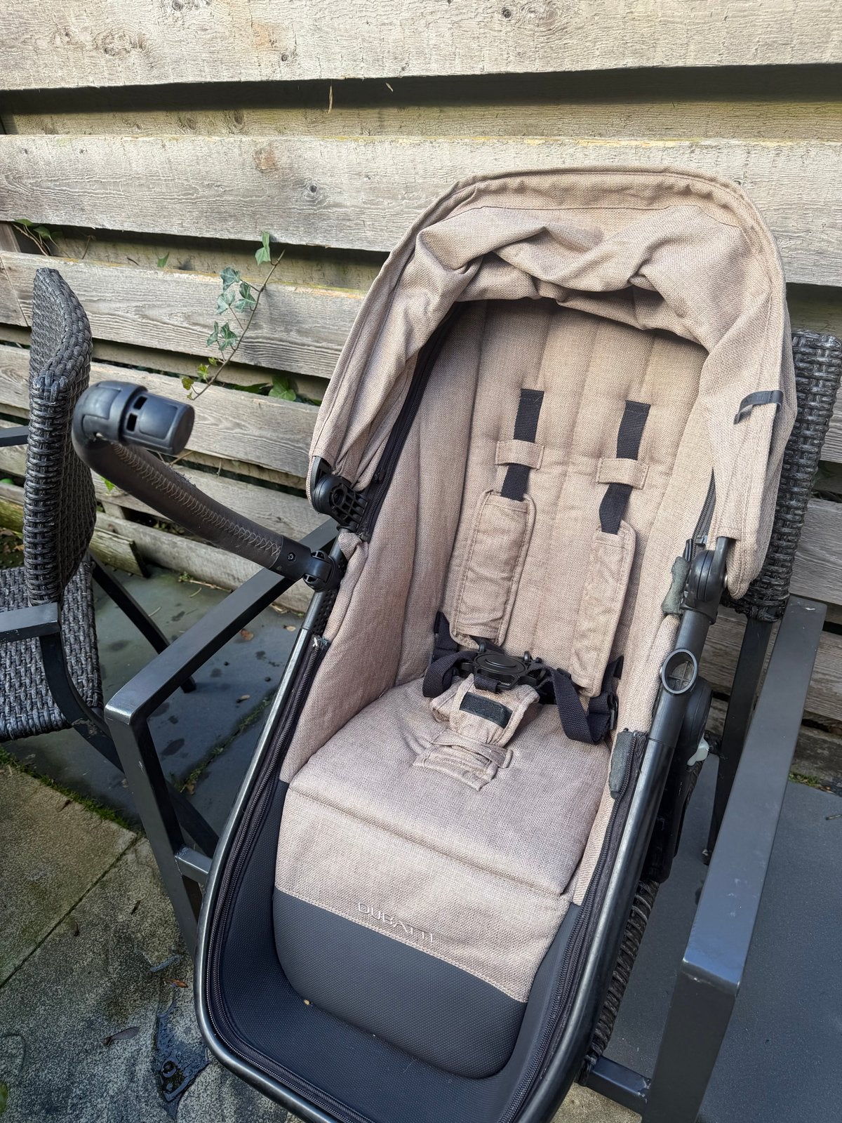 Dubatti kinderwagen met reiswieg en zitstoel, Overige merken, Gebruikt, Ophalen of Verzenden, Combiwagen