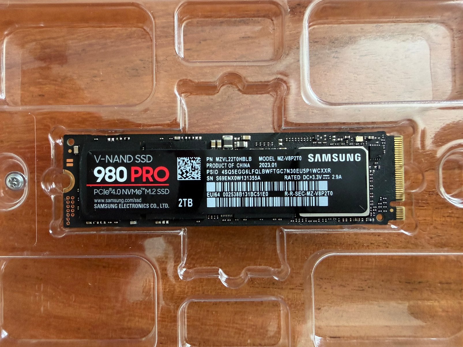 Samsung 980 PRO M.2 (2280) NVMe SSD, Computers en Software, Harde schijven, Ophalen, 2TB, Zo goed als nieuw, Desktop