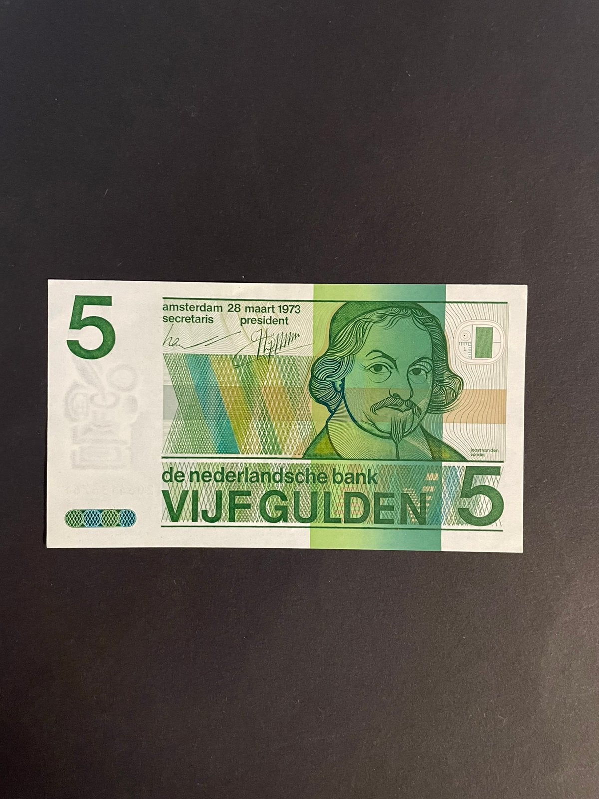 5 gulden 1973 UNC!, Ophalen of Verzenden, 5 gulden