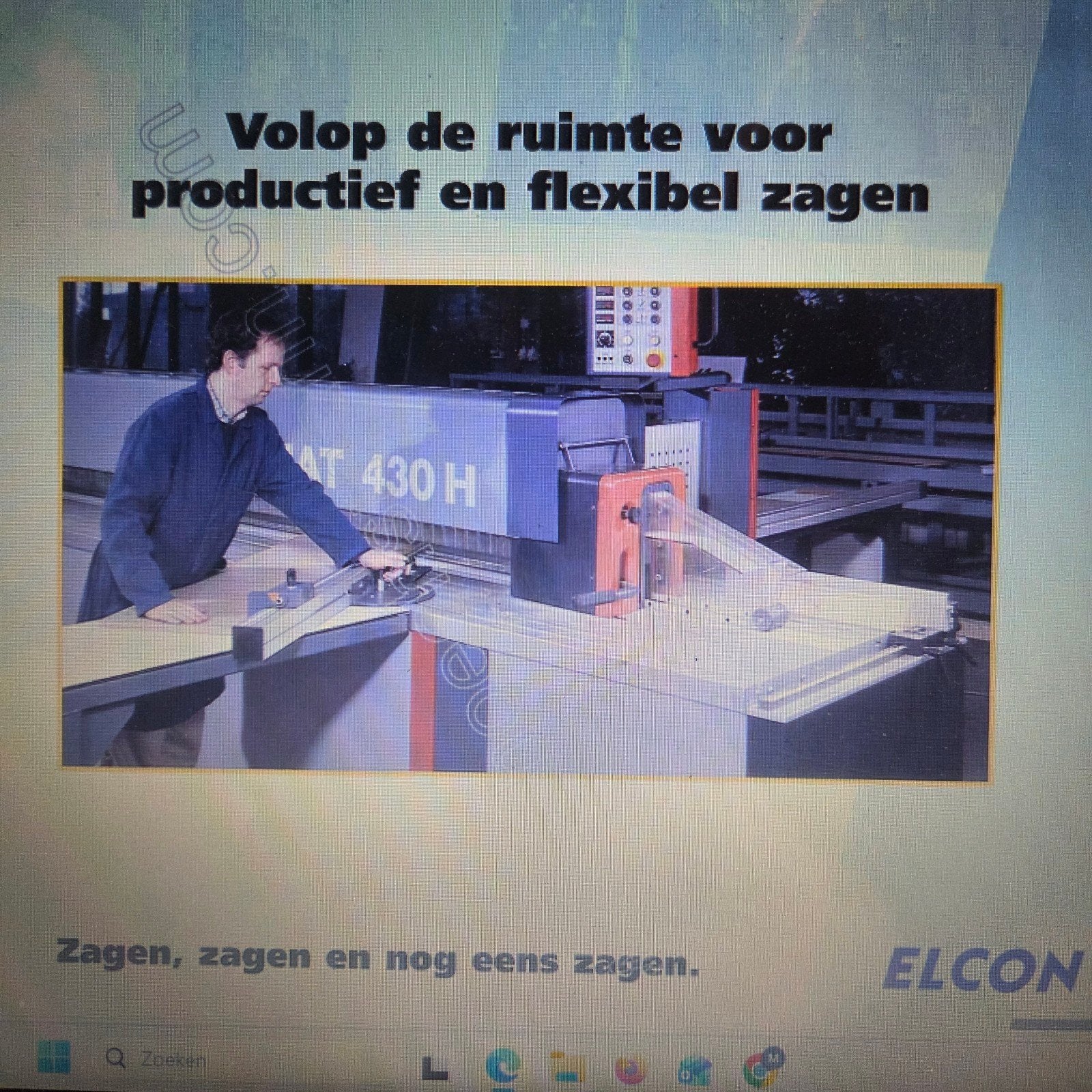 Platenzaag 5300mm zaagmachine vol automatisch Uniek ***, 70 mm of meer, Zo goed als nieuw, Afkortzaag, 1200 watt of meer
