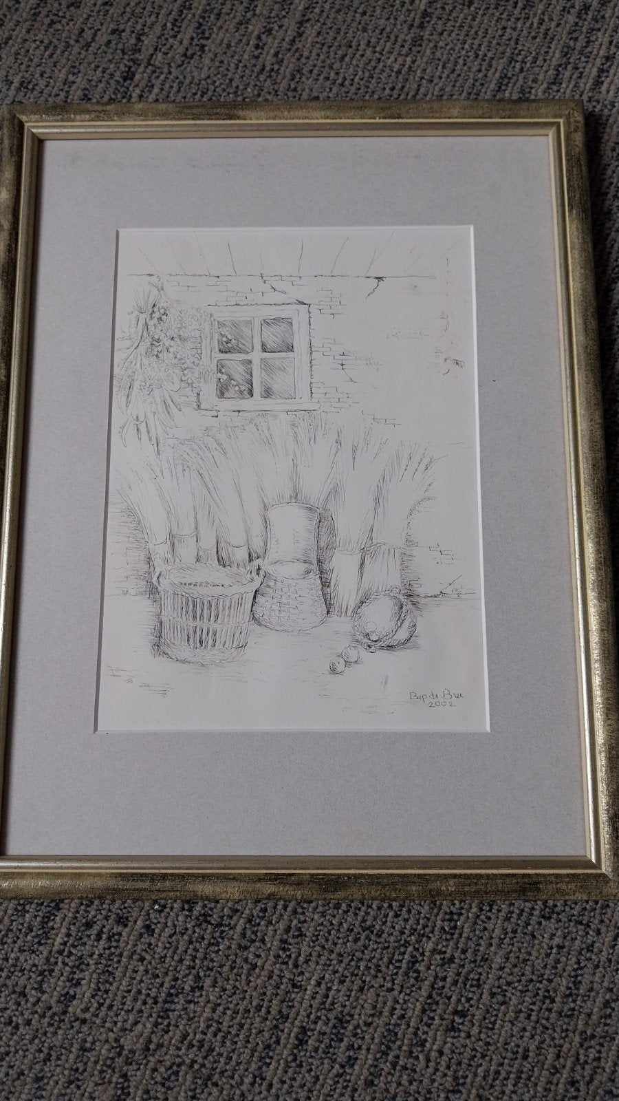 mooie pentekening stilleven, Ophalen, Abstract, Overige technieken, Landschap