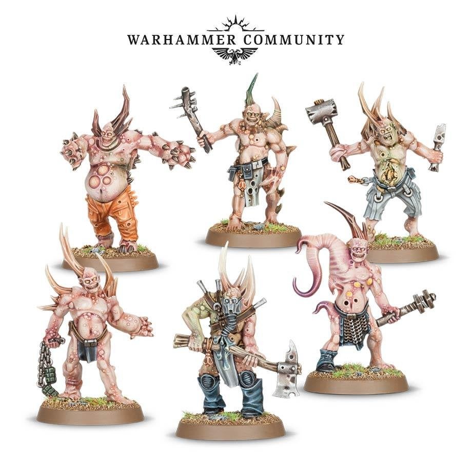 6 Poxwalkers Death Guard OOP Warhammer 40k, Hobby en Vrije tijd, Wargaming, Ophalen of Verzenden, Nieuw, Warhammer 40000, Figuurtje(s)