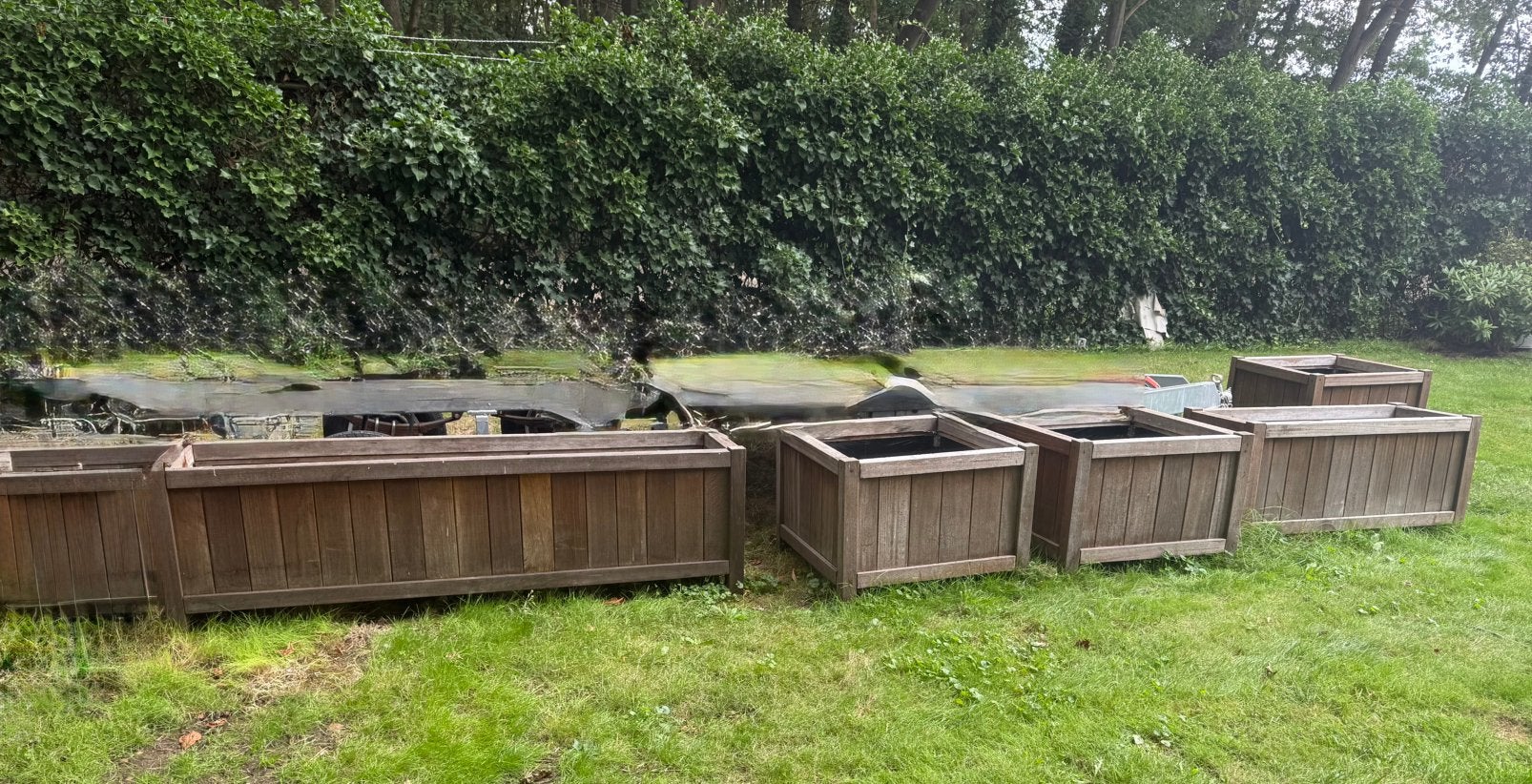 Bloembakken, Ophalen, Gebruikt, 100 cm of meer, Rechthoekig