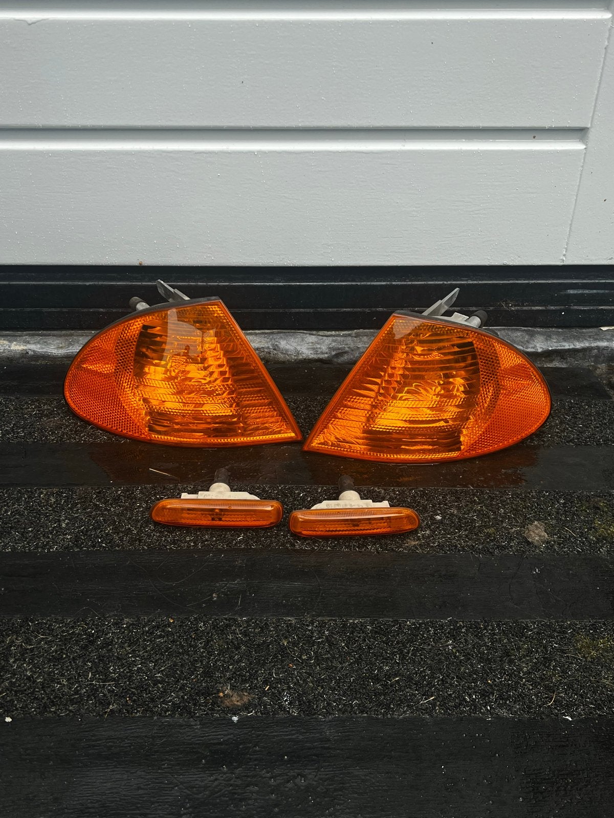 BMW E46 Knipperlichten Oranje Set (Voor en Zij), Auto-onderdelen, Ophalen of Verzenden, Gebruikt, BMW