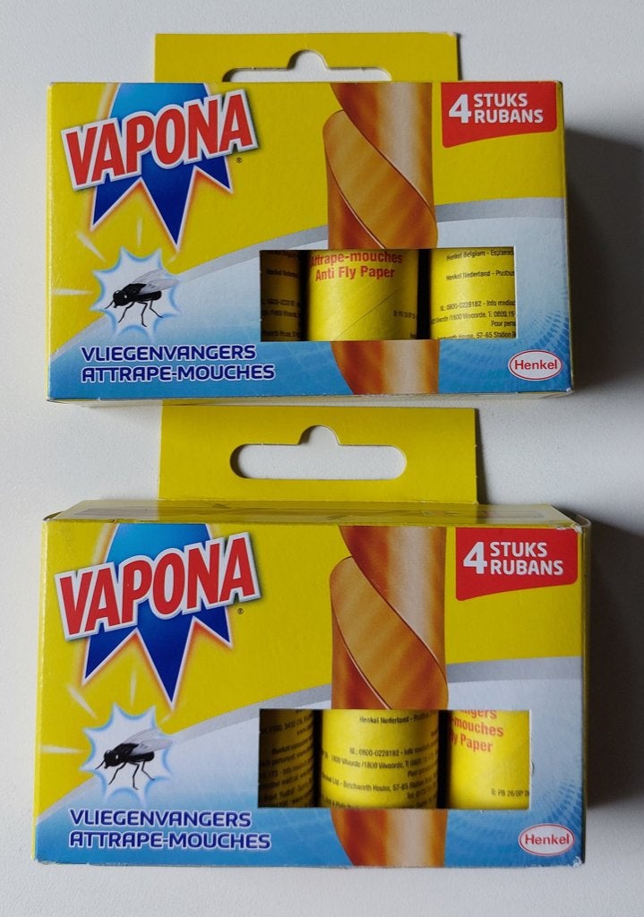 NIEUW: Vapona vliegenvangers 4st.per pakje, Ophalen of Verzenden, Nieuw, Ongediertebestrijding