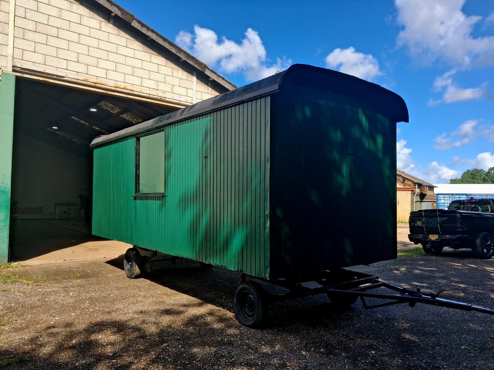 Pipowagen schaftwagen schaftkeet bouwkeet pipo wagen te koop, Ophalen, Gebruikt, Matthianvanhunnik@gmail.com, Hogendijk Terneuzen