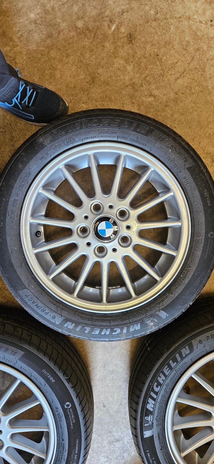 BMW STYLE 32 5X120 GEPOEDERCOATED, Auto-onderdelen, Ophalen, 16 inch, Band(en), Personenwagen