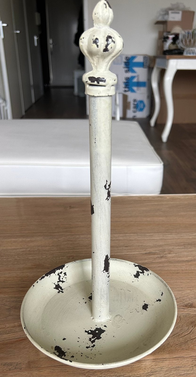 Clayre & Eef keukenrolhouder – Brocante / Landelijk, Huis en Inrichting, Woonaccessoires | Etagères, Ophalen, Zo goed als nieuw