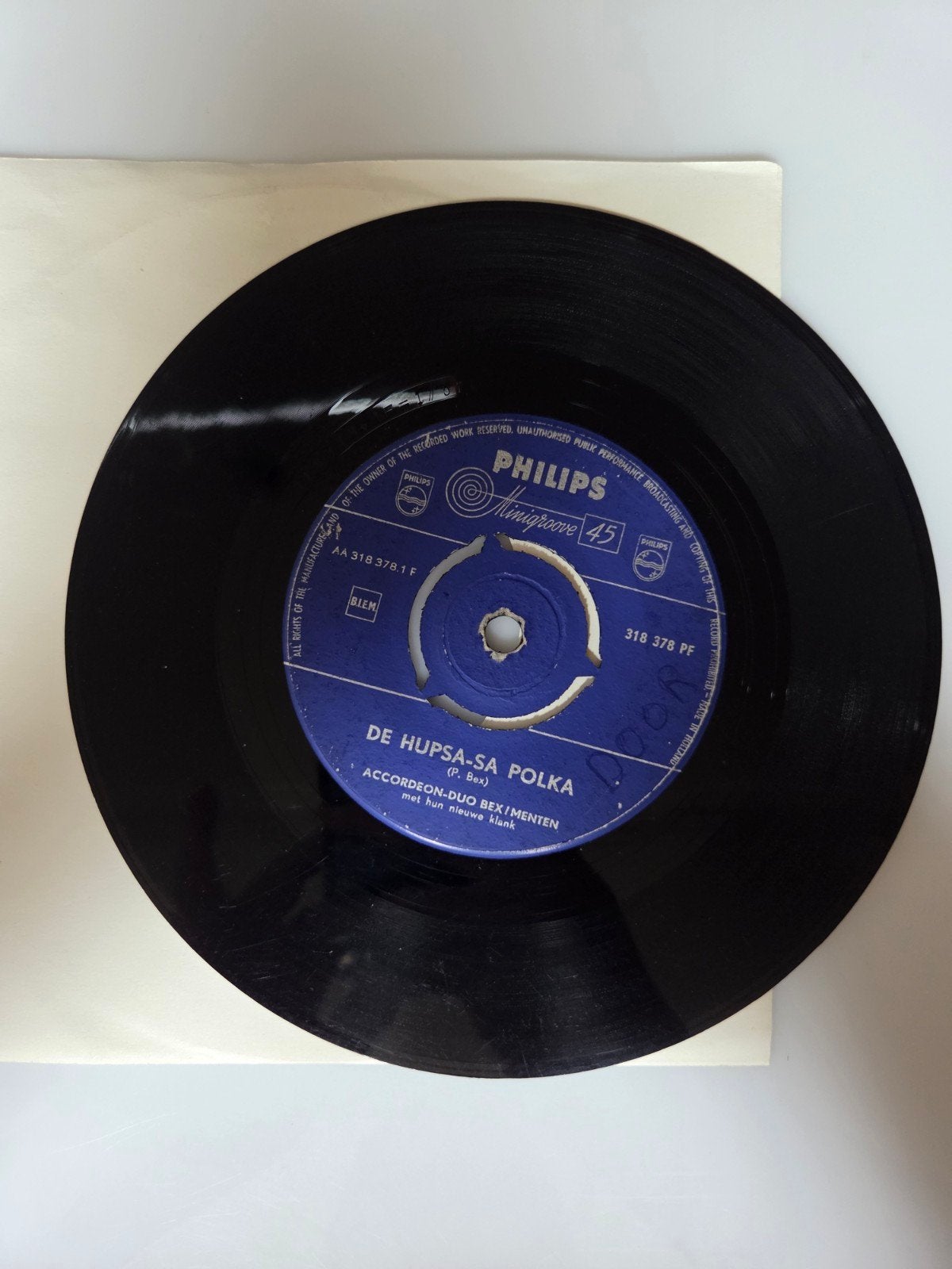 Accordeon Duo Bex/Menten - De hupsa-sa polka, Ophalen of Verzenden, Gebruikt, 7 inch, Nederlandstalig