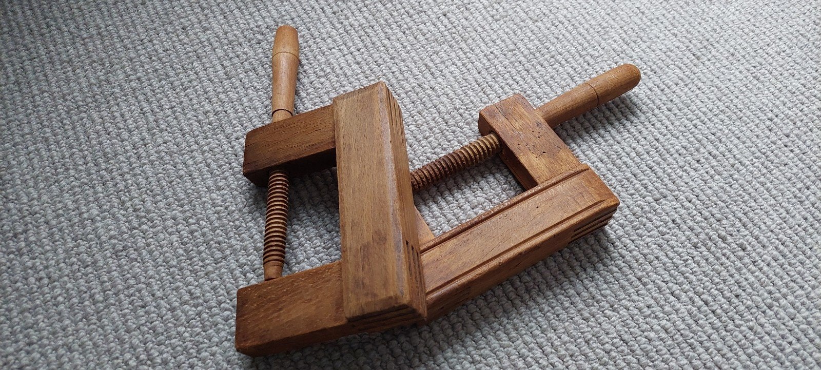 Set van 2 Antieke Houten Lijmklemmen (ca 1900 ), Antiek en Kunst, Ophalen of Verzenden