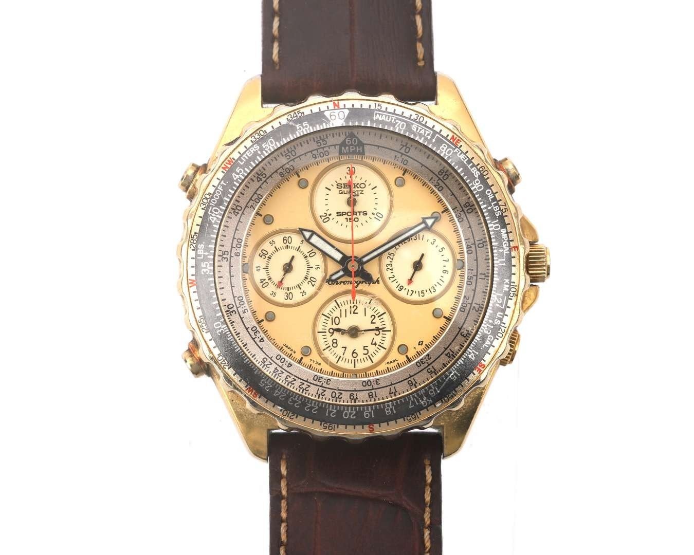 Seiko Flightmaster - Loopt Perfect, Seiko, Staal, Polshorloge, Ophalen of Verzenden