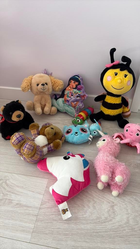 knuffels los te koop oa hond beer eenhoorn maja de bij, Ophalen of Verzenden, Zo goed als nieuw, Beer