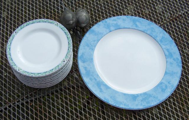 AH Albert Heijn Arzberg servies met Blauwe of Groene rand, Nieuw, Ophalen of Verzenden, Bord(en), Wedgwood