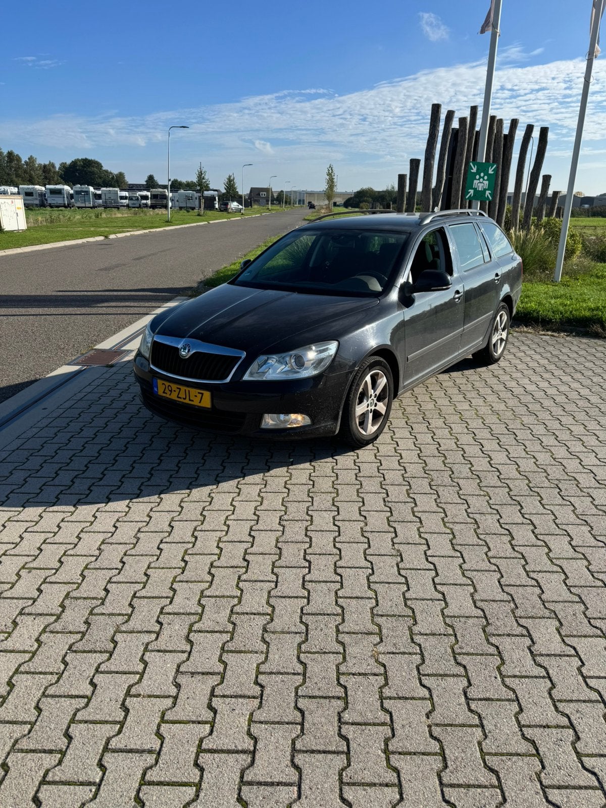 Skoda Octavia 1.6 TDI 77KW Combi Greentech 2012 Zwart, Auto's, Voorwielaandrijving, 4 cilinders, Zwart, Origineel Nederlands