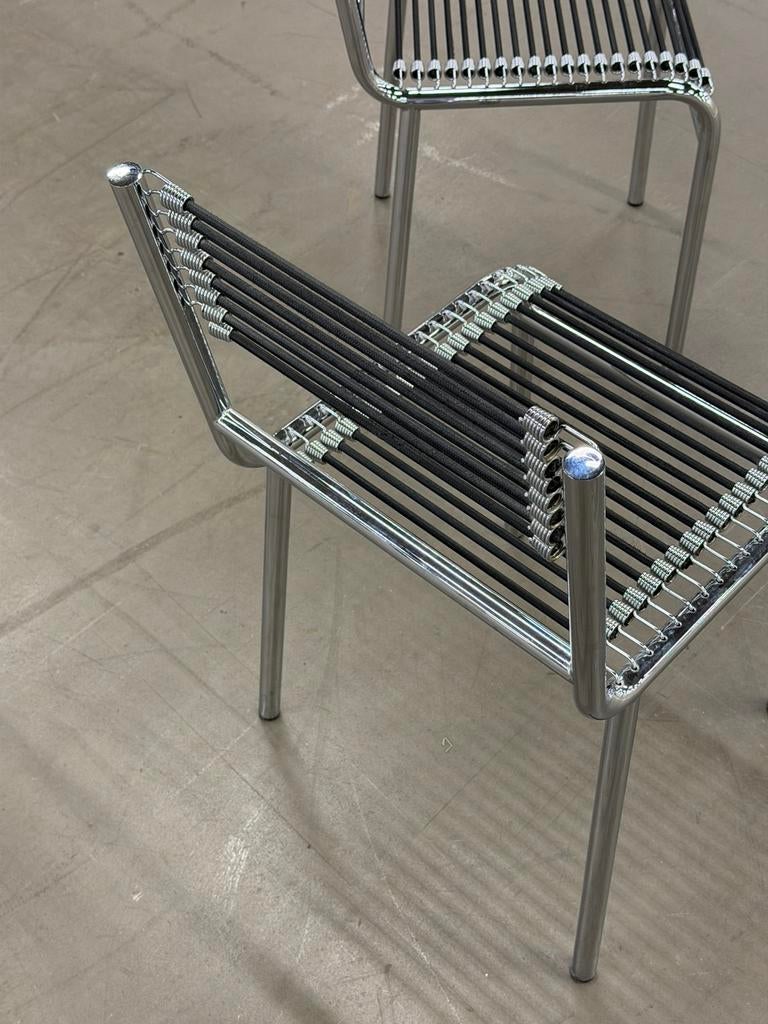 Rene Herbst Sandow Chair (2x) | Chrome | Vintage, Huis en Inrichting, Stoelen, Twee, Overige kleuren, Overige materialen, Ophalen of Verzenden