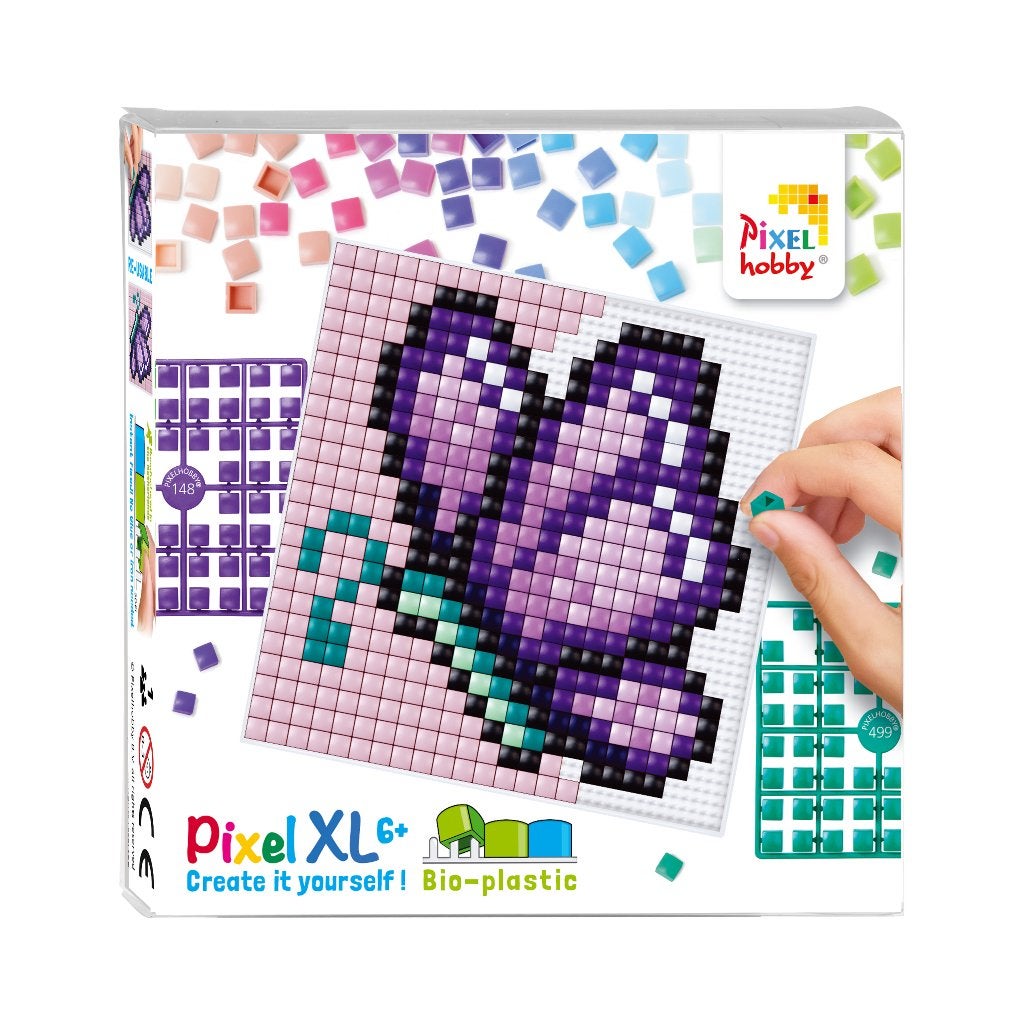 Pixelhobby Create it yourself XL 41043 vlinder 12 x 12 cm, ., Dieren, Nieuw, Ophalen of Verzenden