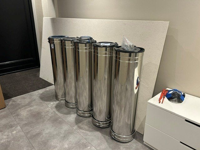 Rookgasafvoer Isoduct producten, Ophalen, Afvoer, Nieuw, Rvs