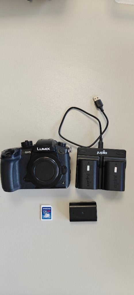 Panasonic Lumix GH5 (body + extra's), Audio, Tv en Foto, Ophalen, Externe microfoon, Panasonic, 20x of meer