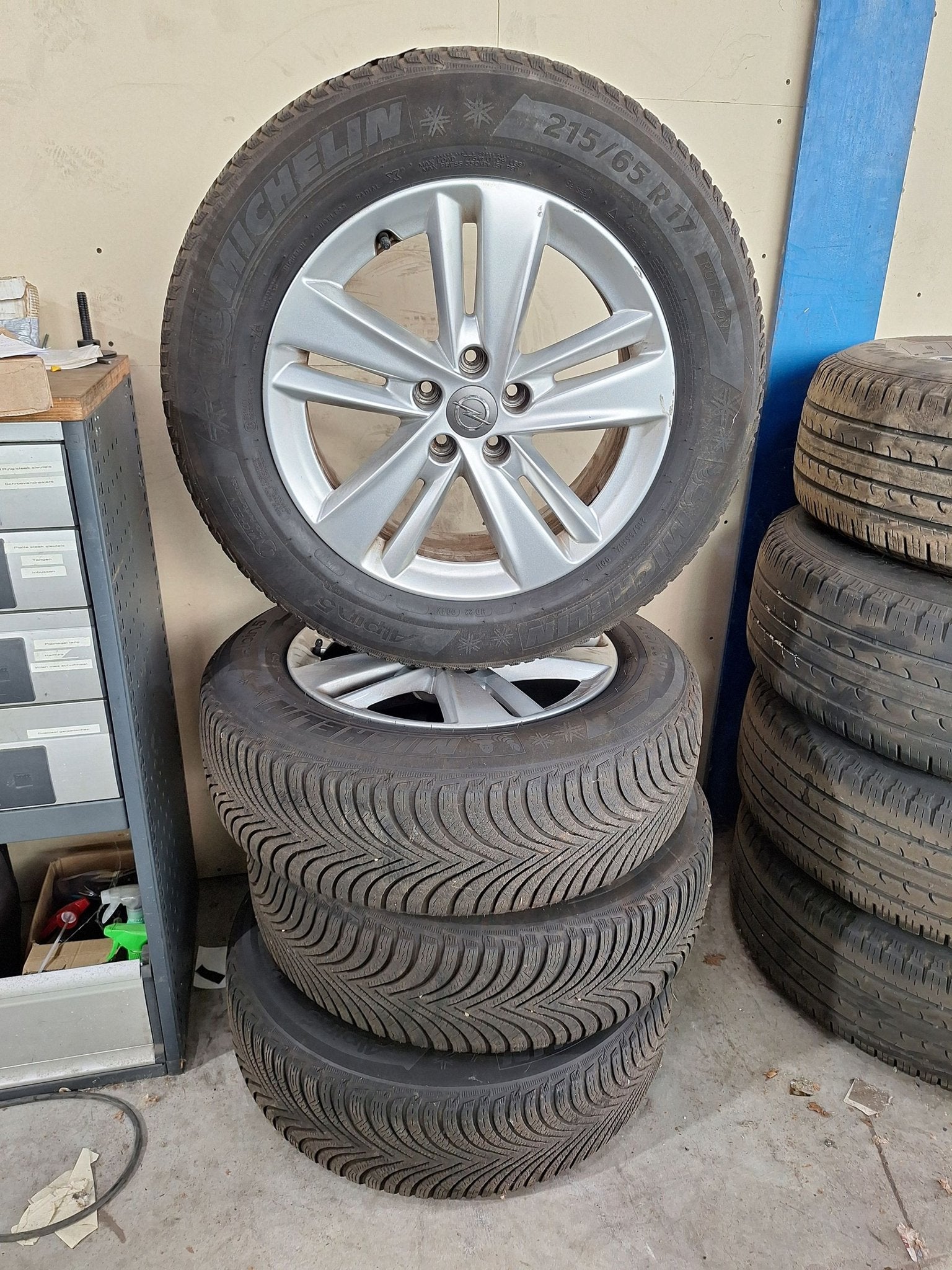 Opel Grandland Winterset 17 Inch Origineel, Ophalen, -, -, Banden en Velgen