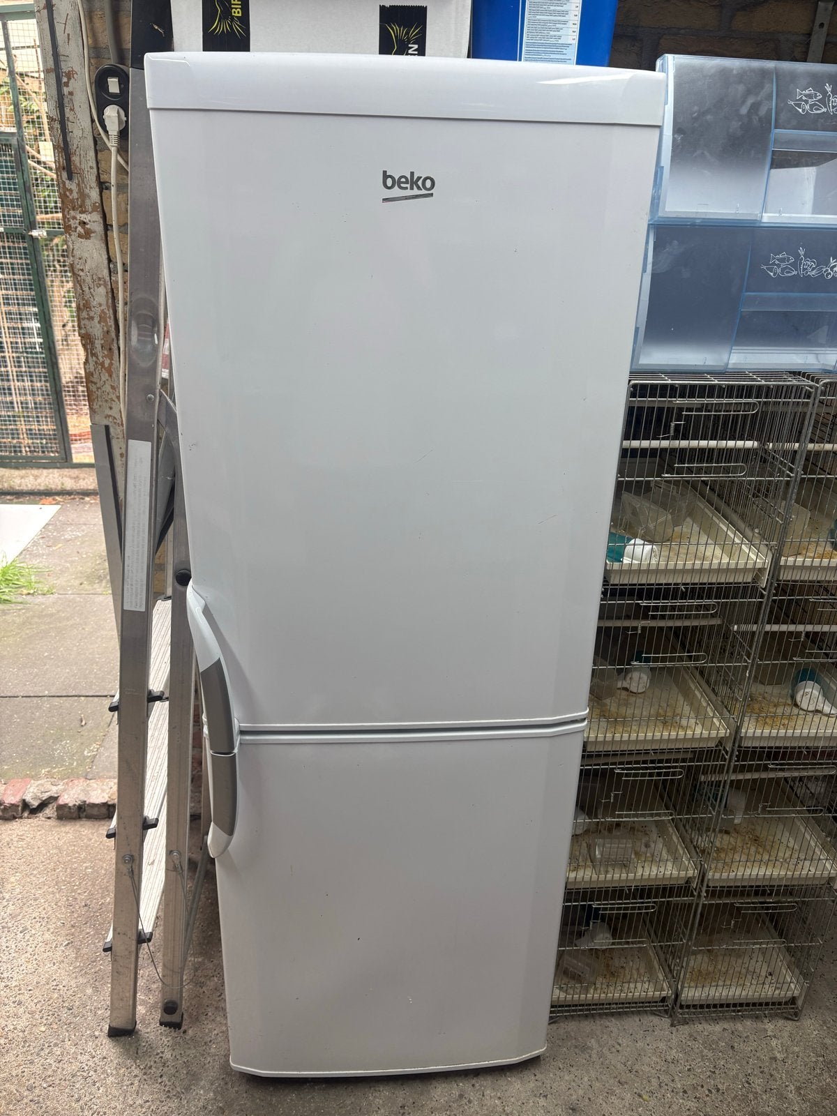Beko koelkast met vriezer - Wit, gebruikt, Witgoed en Apparatuur, 150 tot 200 liter, Gebruikt, Met aparte vriezer, Ophalen of Verzenden