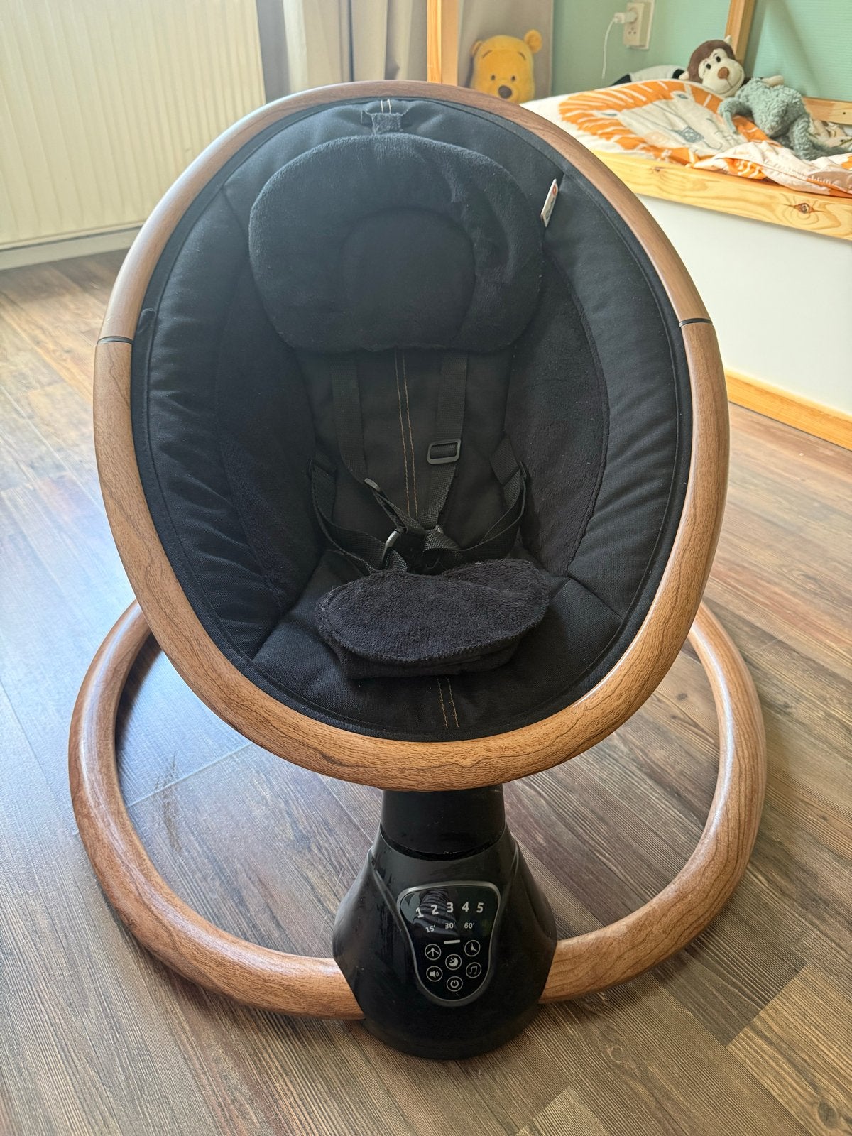 Qute Q-Rocker 2.0 Woody Ebony, Gebruikt, Schommelstoel, Met gordel(s) of riempje(s), Ophalen