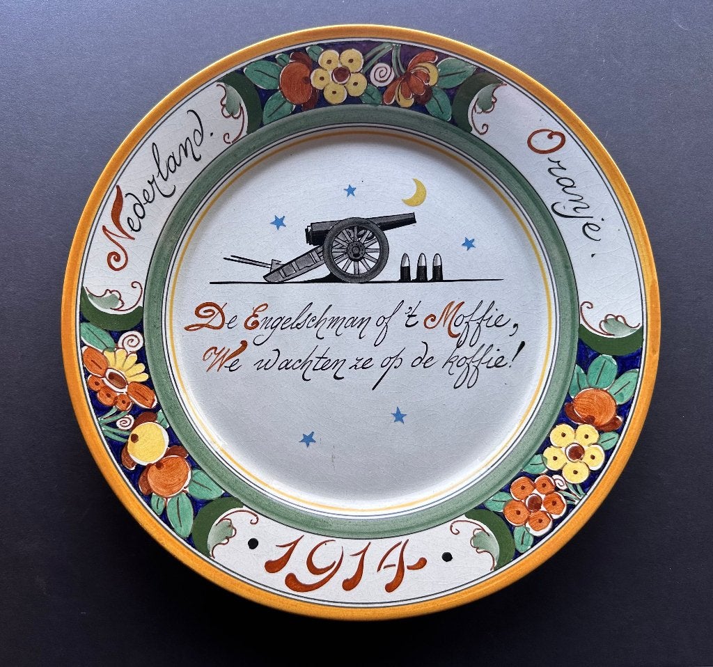 WO1 Set unieke wandborden 1914, Ophalen of Verzenden, Overige soorten, Nederland, Kunstobject