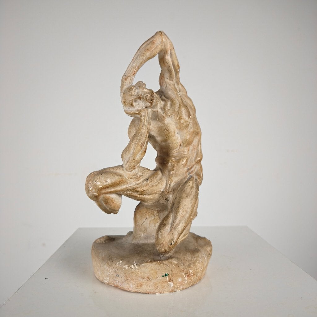Écorché anatomisch model – gipsen sculptuur, Ophalen of Verzenden