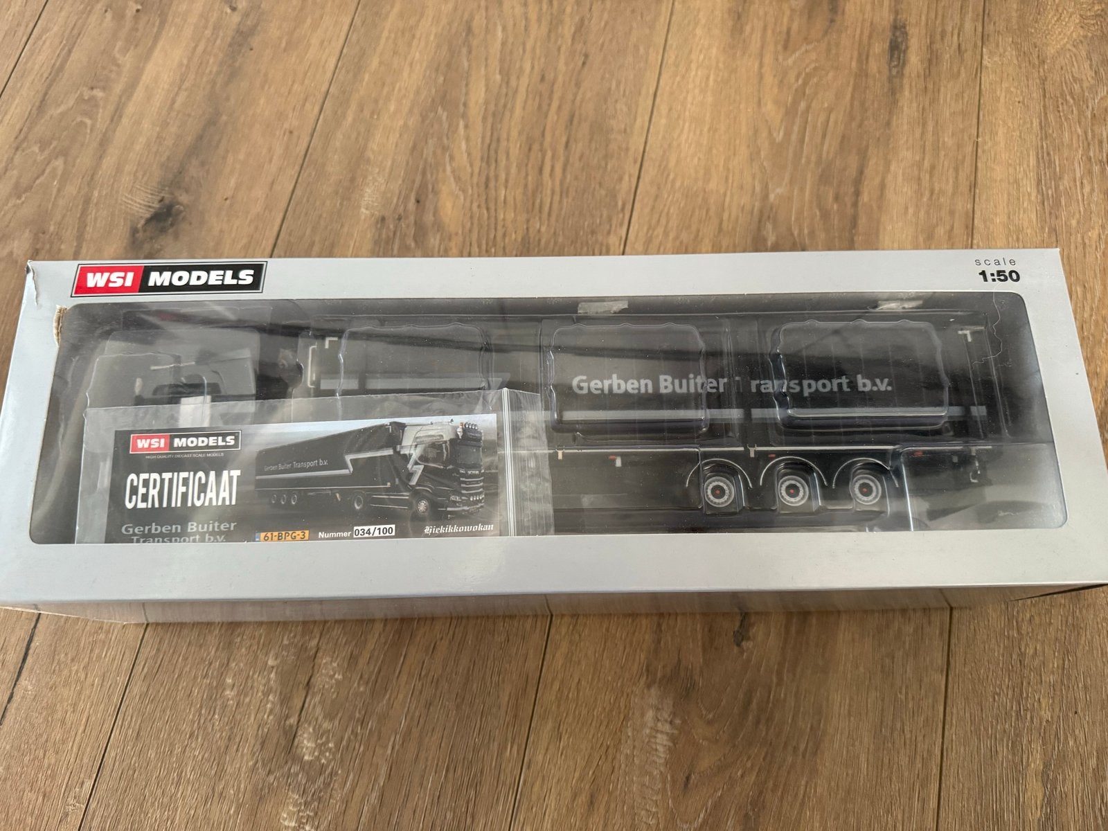 WSI Scania R Highline Gerben Buiter Transport 1:50, Overige merken, 1:50 of kleiner, Ophalen of Verzenden, Zo goed als nieuw