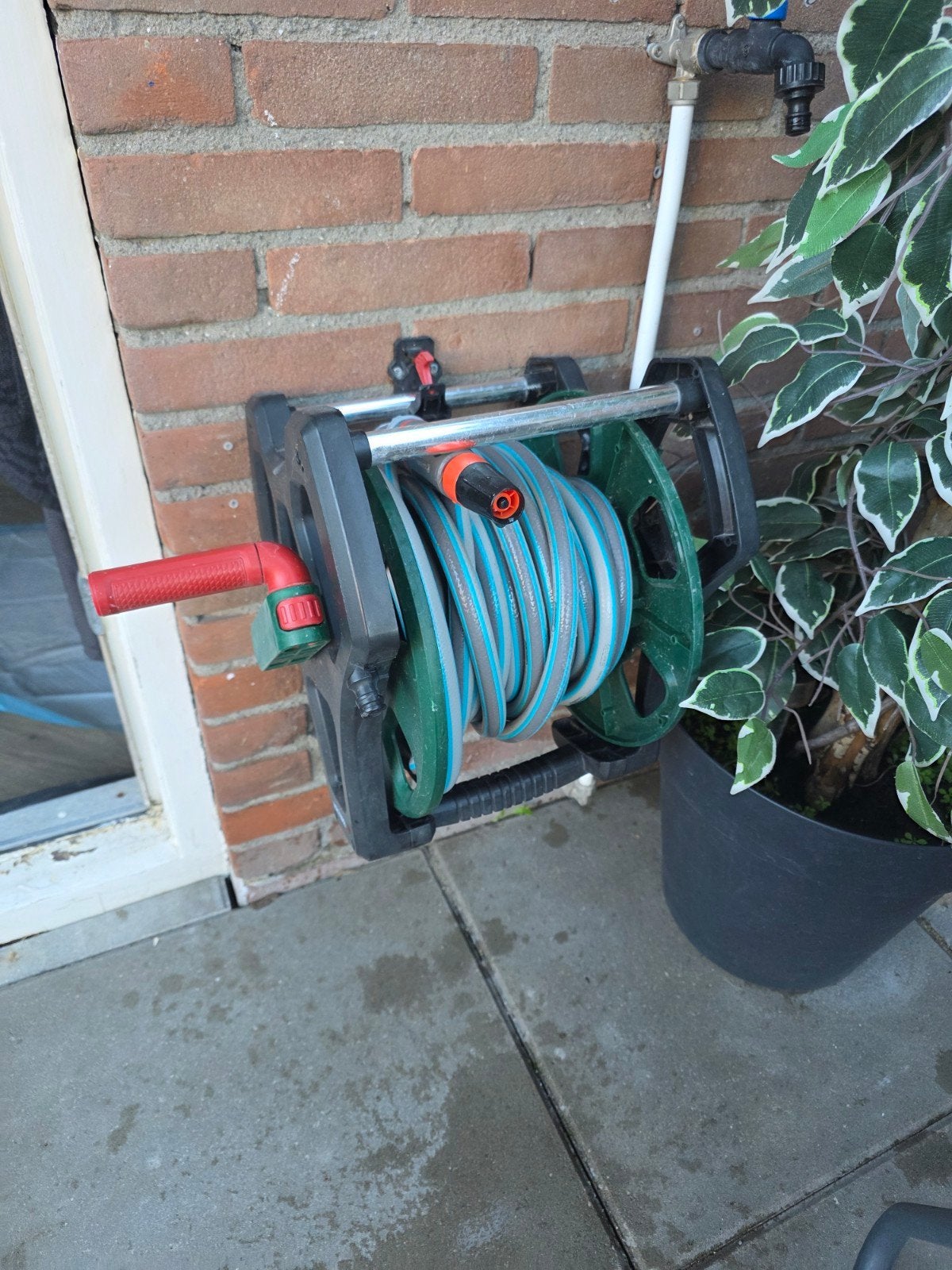 Parkside Tuinslanghaspel met slang, Ophalen of Verzenden, Gebruikt, Tuinslanghaspel