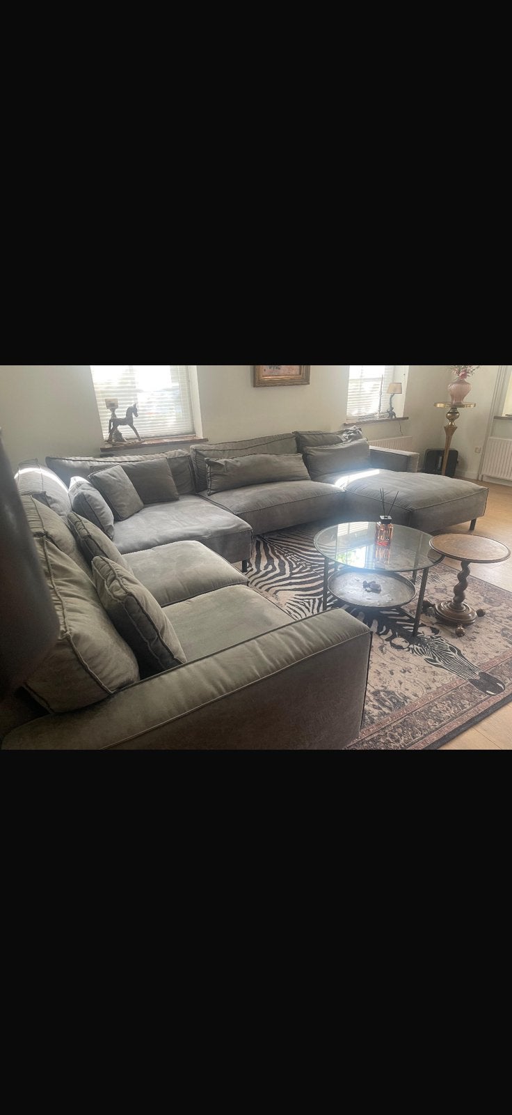 Moderne loungebank elementen., Ophalen, Gebruikt, Stof