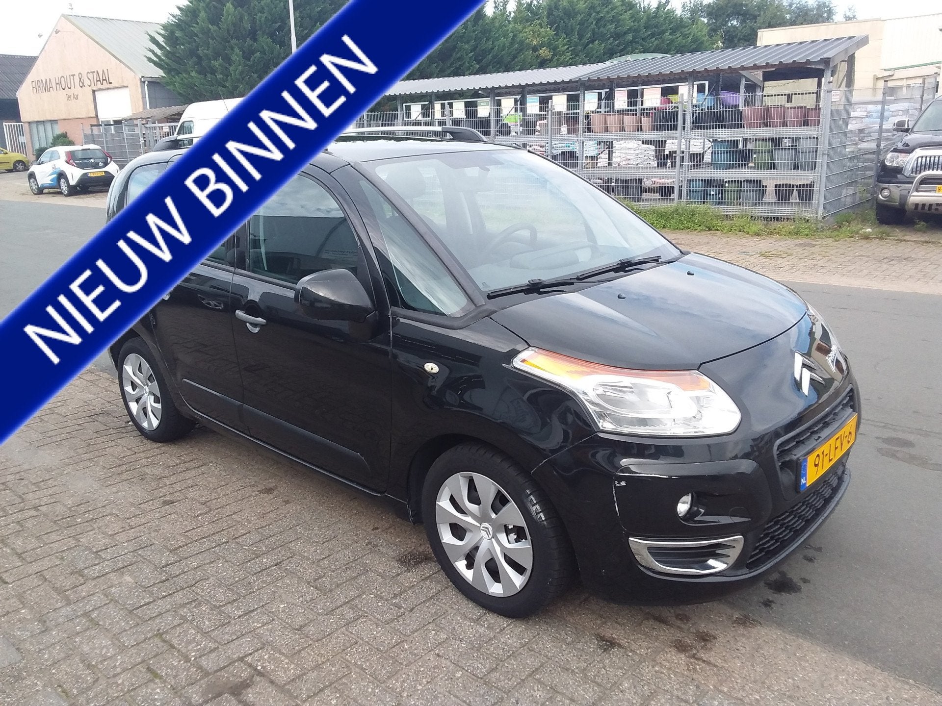 Citroën C3 Picasso 1.4 VTi Aura (bj 2010), Auto's, Voorwielaandrijving, Gebruikt, Zwart, 4 cilinders