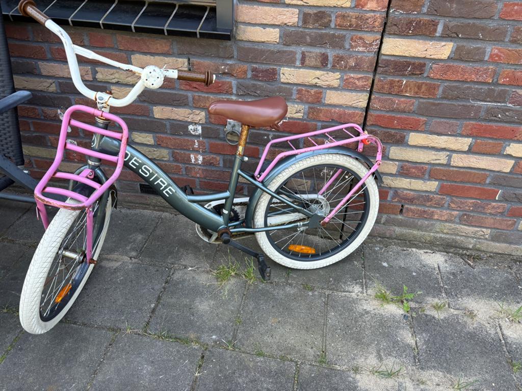 meisjesfiets 20 inch, Ophalen of Verzenden, Zo goed als nieuw, Aanhangfiets