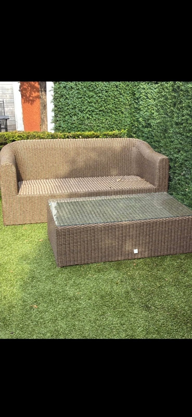 Lounge setje 2 zits met salontafel, Ophalen, Bank