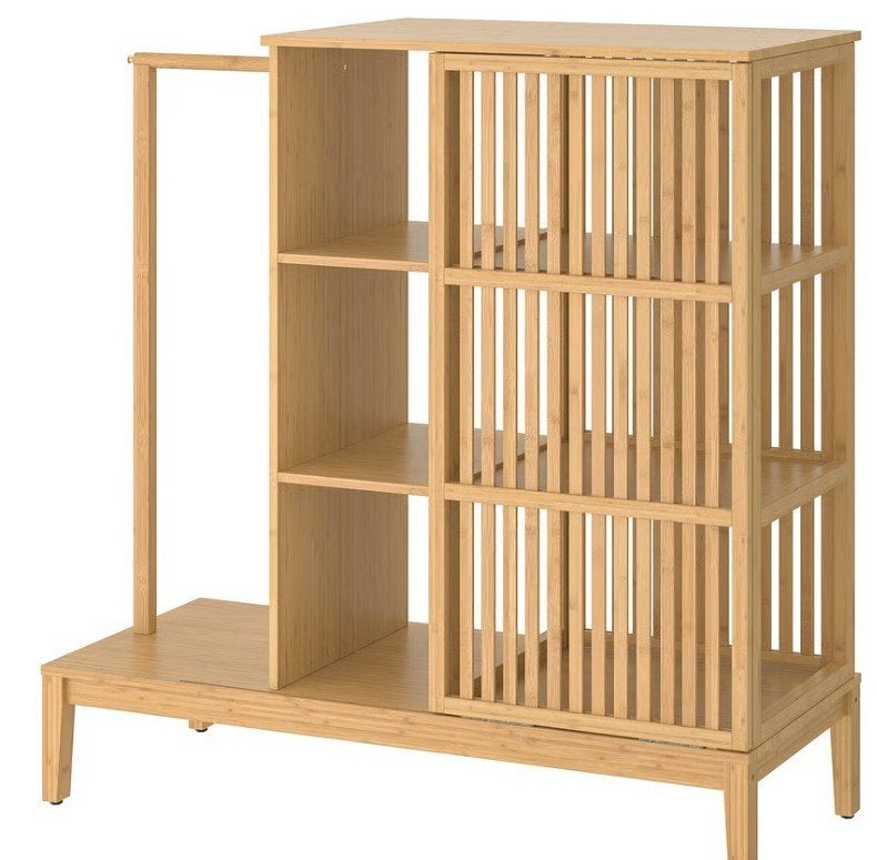 IKEA NORDKISA Bamboo Kledingkast, 100 tot 150 cm, 100 tot 150 cm, Zo goed als nieuw, 25 tot 50 cm