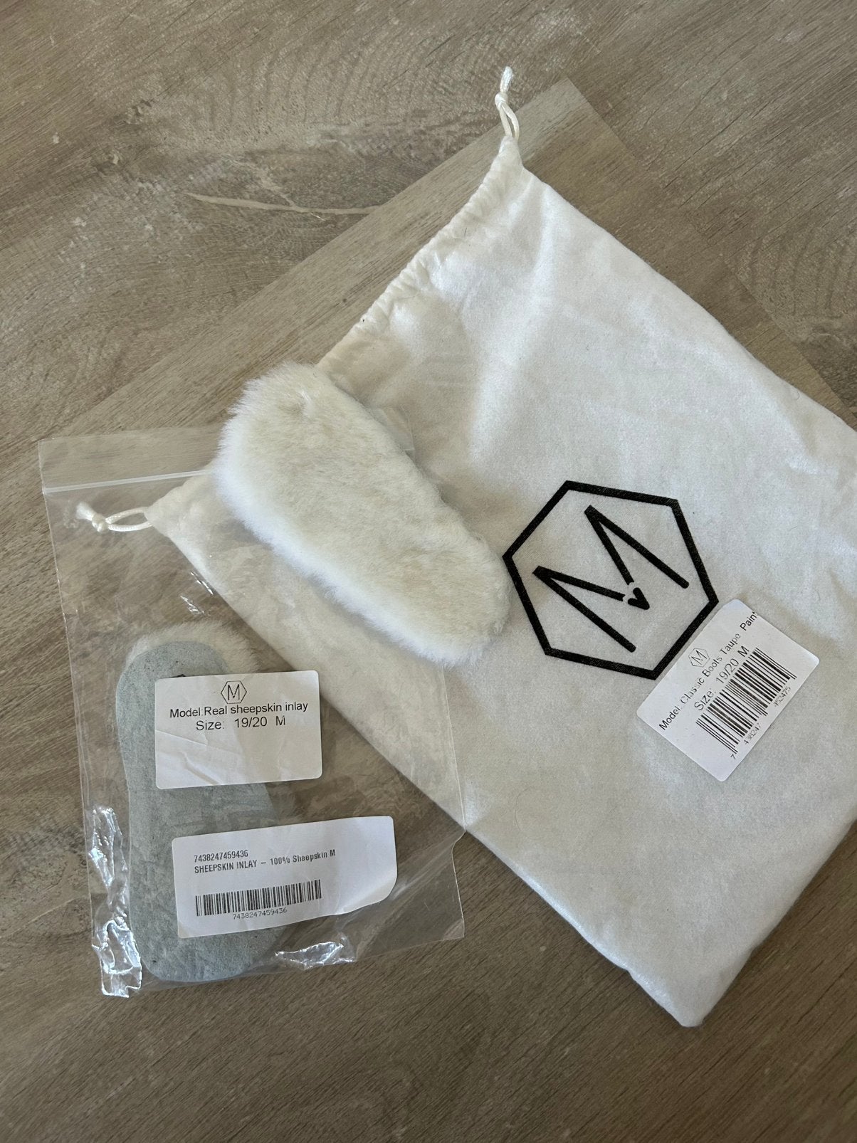 Real sheepskin inlay - maat 19/20 - nieuw, Jongetje of Meisje, Overige typen, Nieuw, Ophalen of Verzenden
