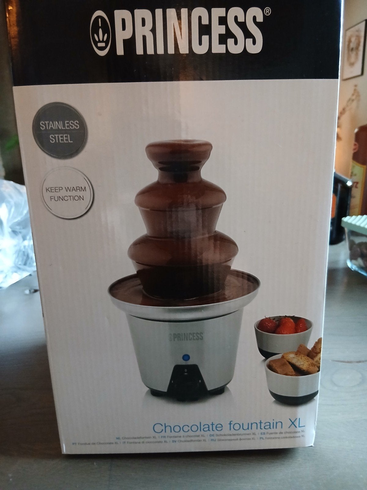 Princess Chocoladefontein XL - RVS - Warmhoudfunctie, Ophalen