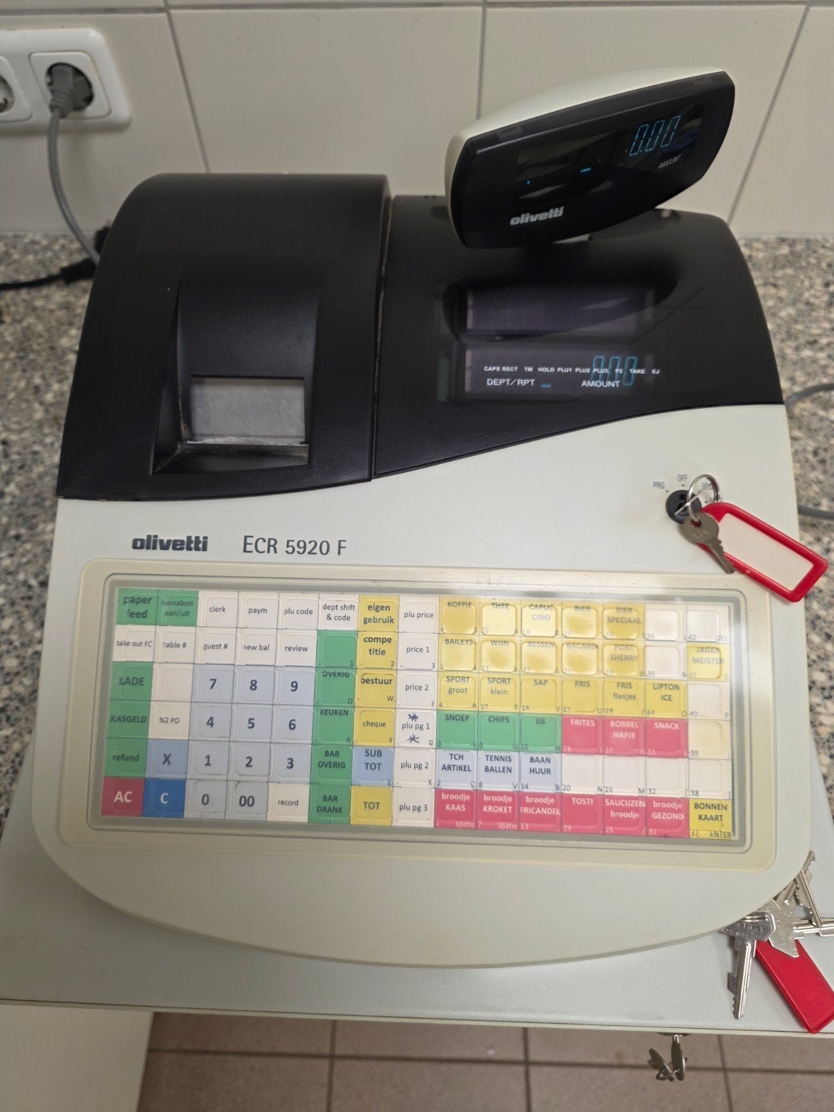 Olivetti ECR 5920 F Kassa met Kassalade, Ophalen of Verzenden