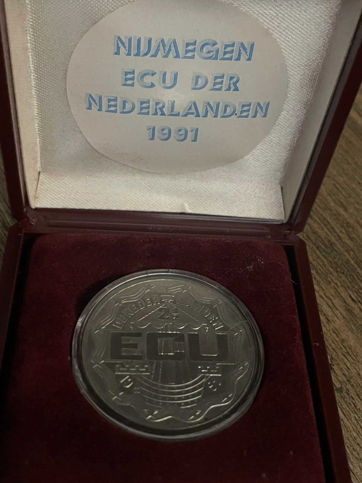 2x  2 euro  munten en ECU MUNT 1991, Ophalen, Koningin Wilhelmina