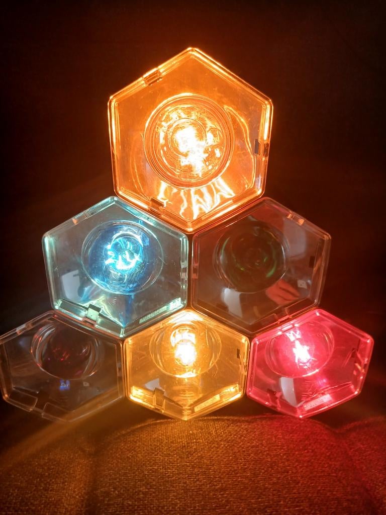 Kleurrijke LED Lamp - Sfeervolle disco Verlichting, Ophalen of Verzenden, Gebruikt, Modern, Speels, Sfeervol