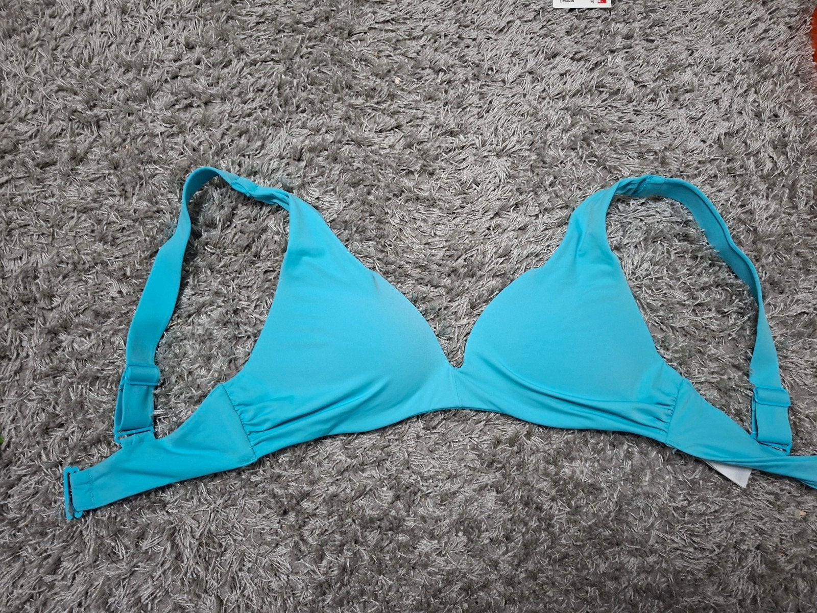 Blauwe push up bikinitop van H&M, maat 38, H&M, Zo goed als nieuw, Bikini, Verzenden