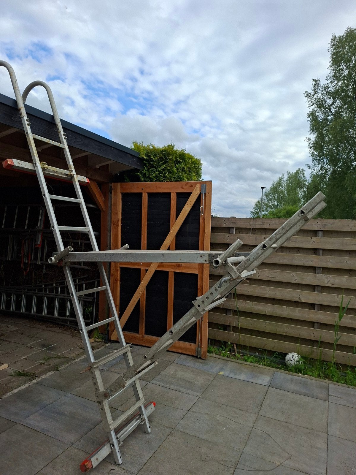 Daksteiger of noksteiger te koop, Doe-het-zelf en Verbouw, Steigers, Ophalen, Gebruikt, Overige typen, Minder dan 2 meter