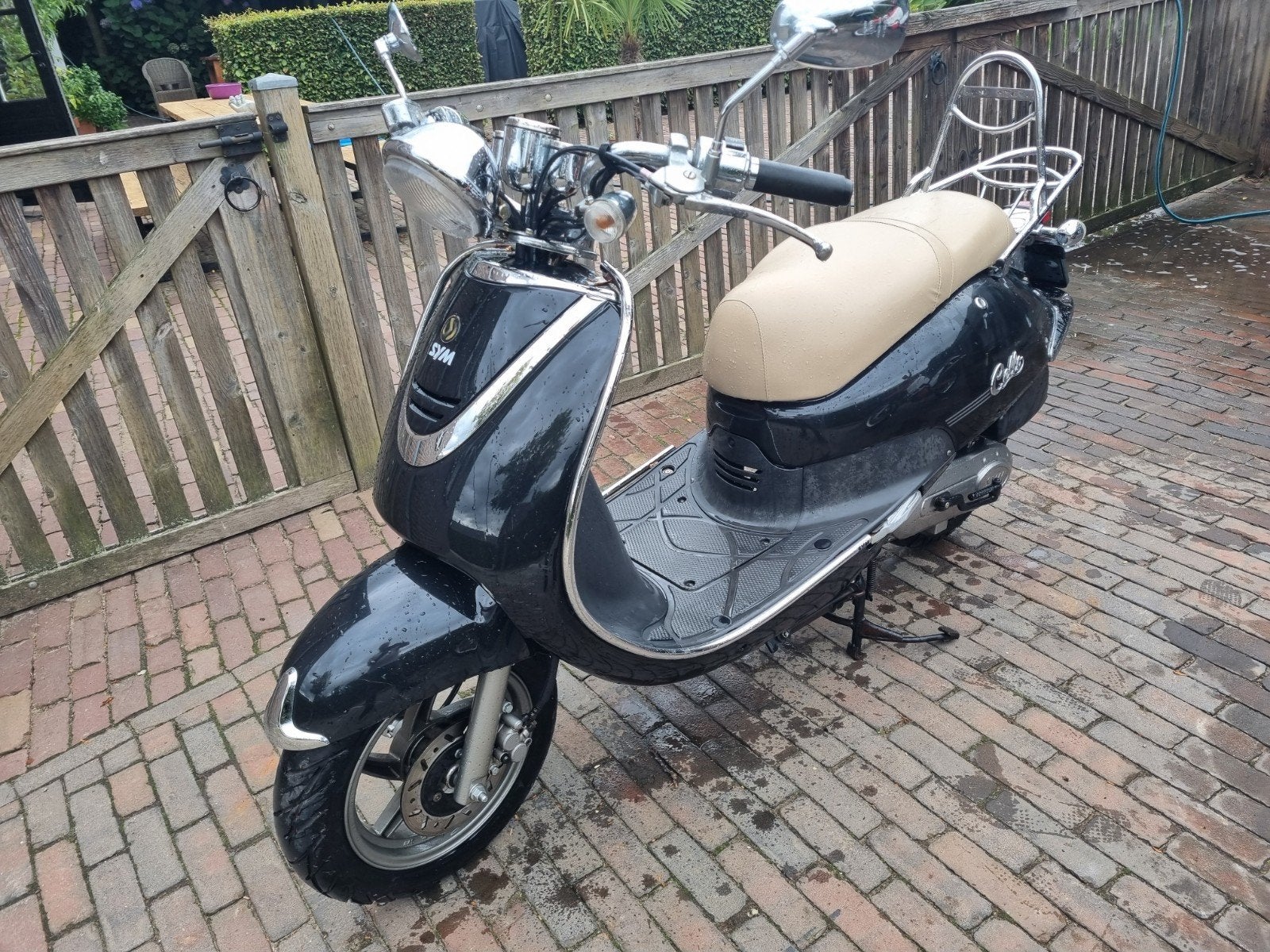 Sym Cello (snor)Scooter - Zwart, Ophalen, Gebruikt, Maximaal 45 km/u, Benzine