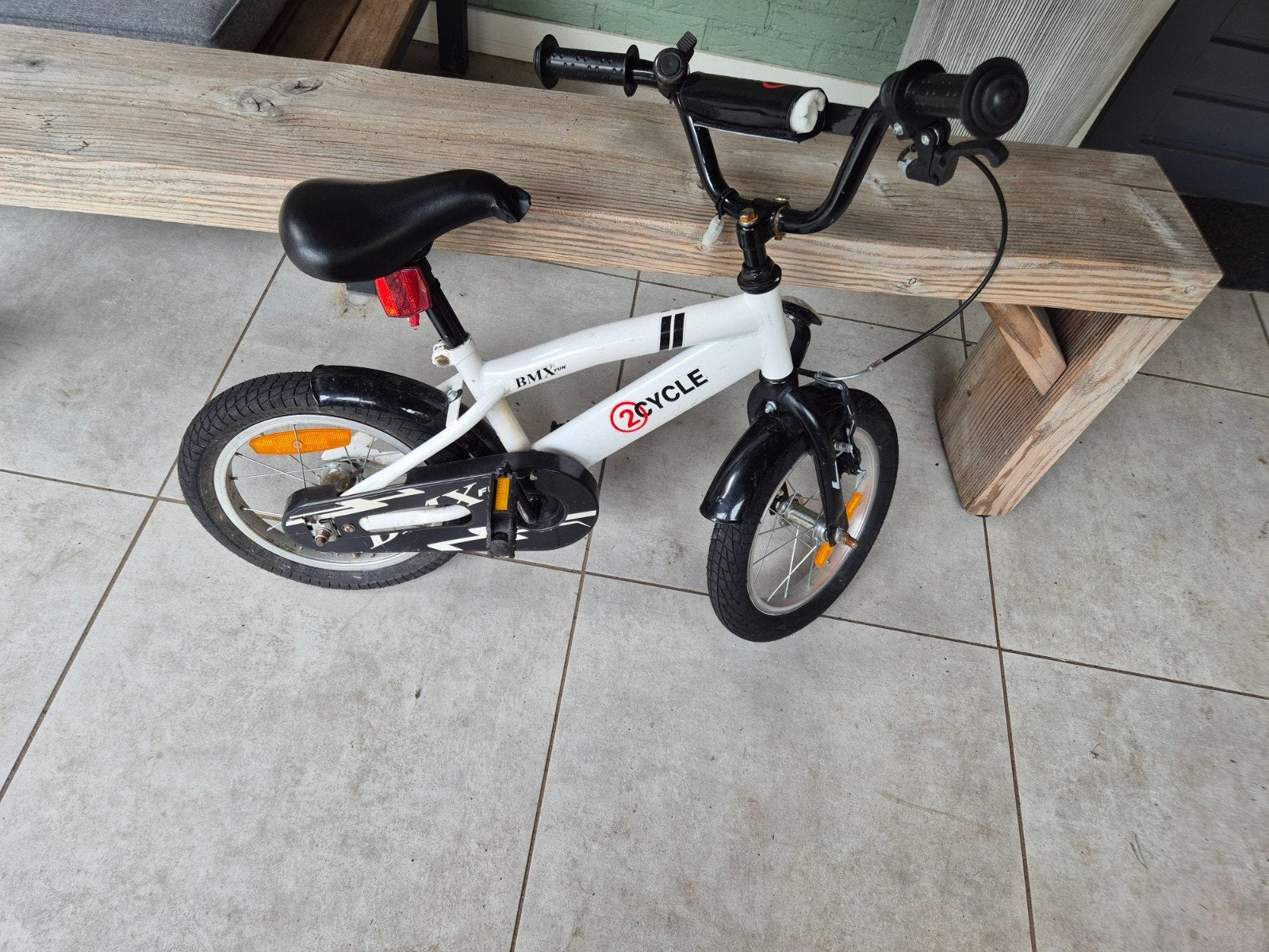 14 inch jongensfiets klaar voor tweede ronde, Ophalen, Gebruikt, Terugtraprem, Minder dan 16 inch