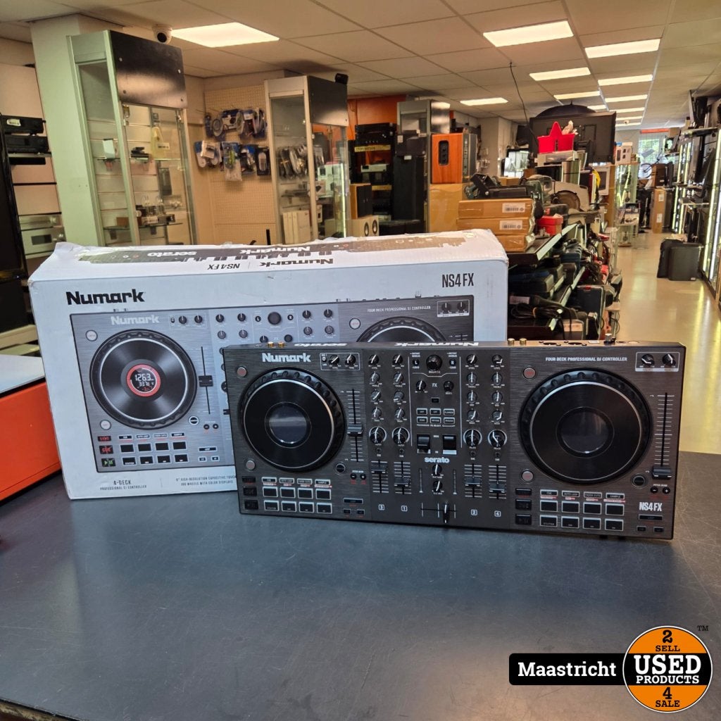Numark NS 4 FX Met Doos | Nwpr 400 Euro, Muziek en Instrumenten, Dj-sets en Draaitafels, Numark, Gebruikt, Support@numark.com