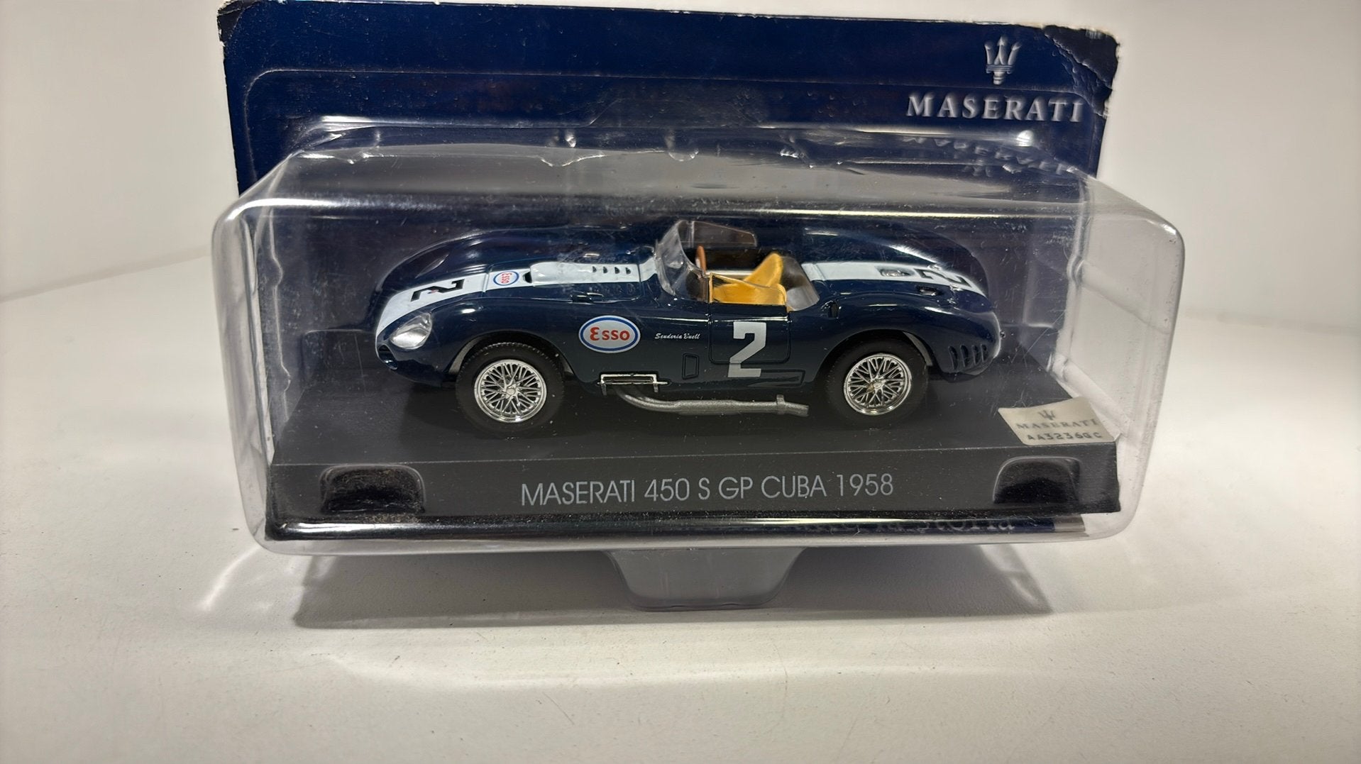 Maserati 450 s gp cuba 1958 atlas 1.43, Overige merken, Auto, Ophalen of Verzenden, A